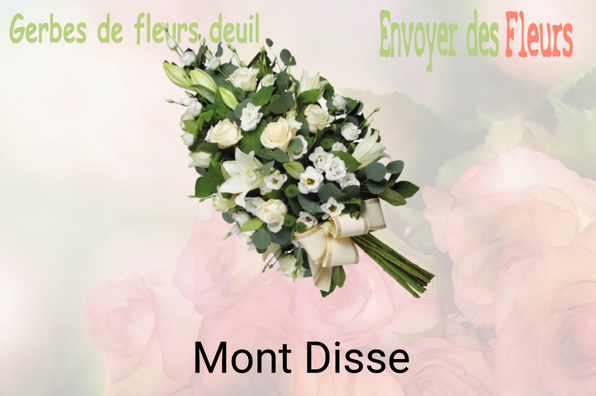 Gerbe de fleurs de deuil livrée à Mont-Disse
